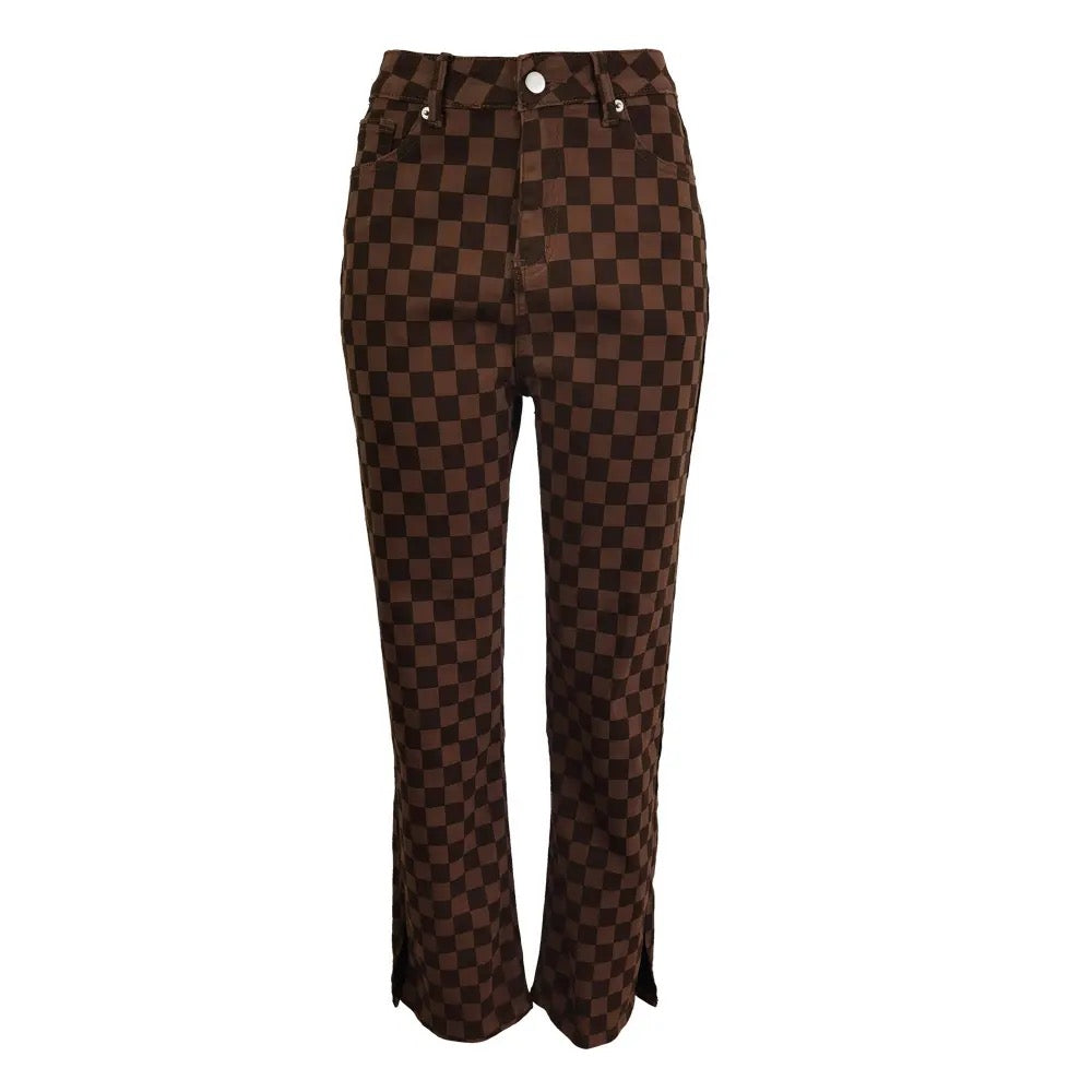 checkered pants